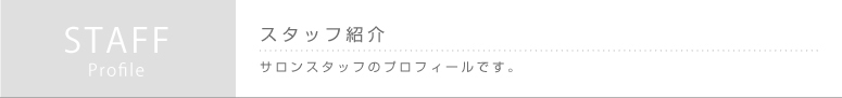 スタッフタイトル